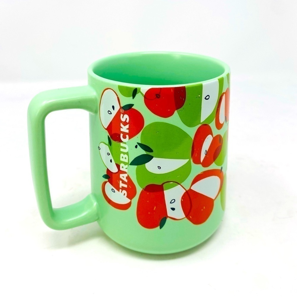 Starbucks 2020 Green And Red Apple Mug 14oz